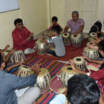 Shri Govind Kalsekar Giving Tabla Lessons