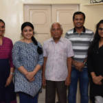 Sitar students with Shri Prabhakar Kulkarni