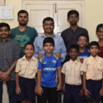 Tabla students with Shri Govind Kalsekar