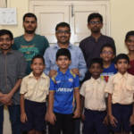 Tabla students with Shri Govind Kalsekar